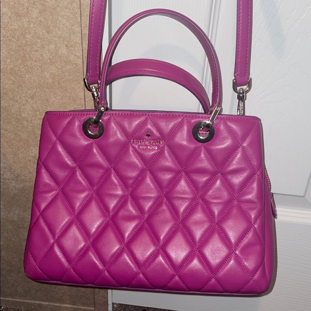kate spade Quilted Satchel — Fuchsia Pink - Picture 5 of 5